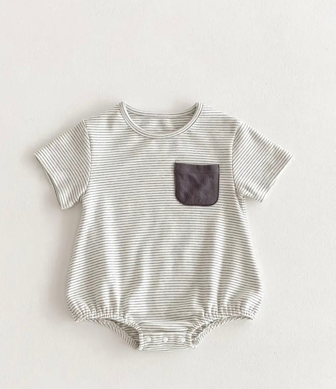 Basic Striped Romper