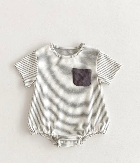 Basic Striped Romper