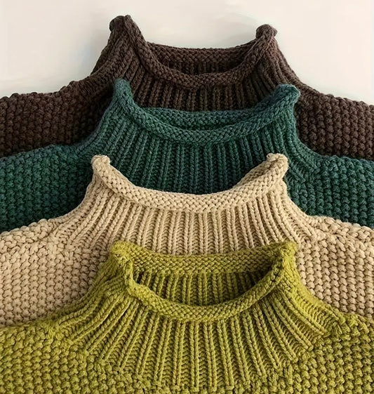High Neck Knit Sweater