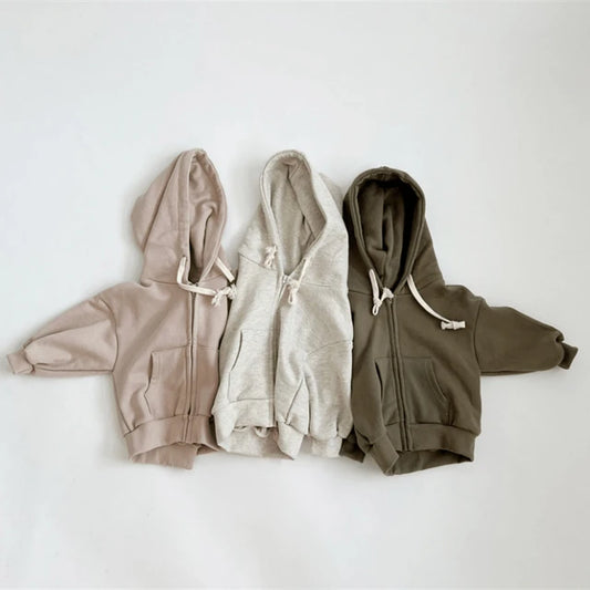 Drawstring zip-up Hoodie