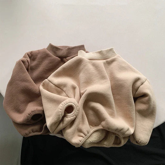 Mock Neck Fleece Sweatshirt