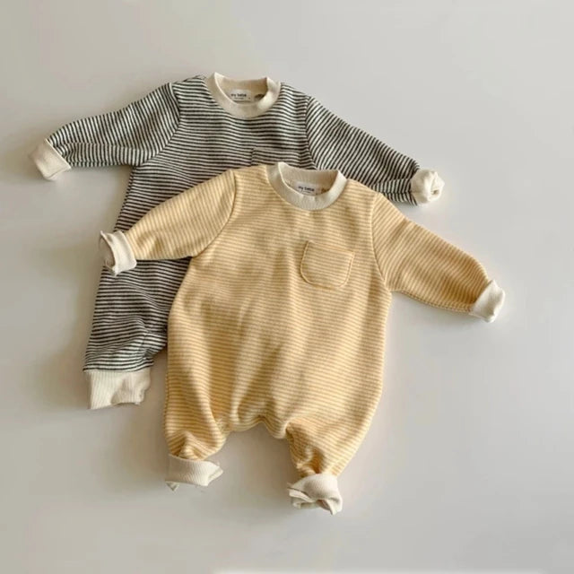 Striped Pocket Onesie