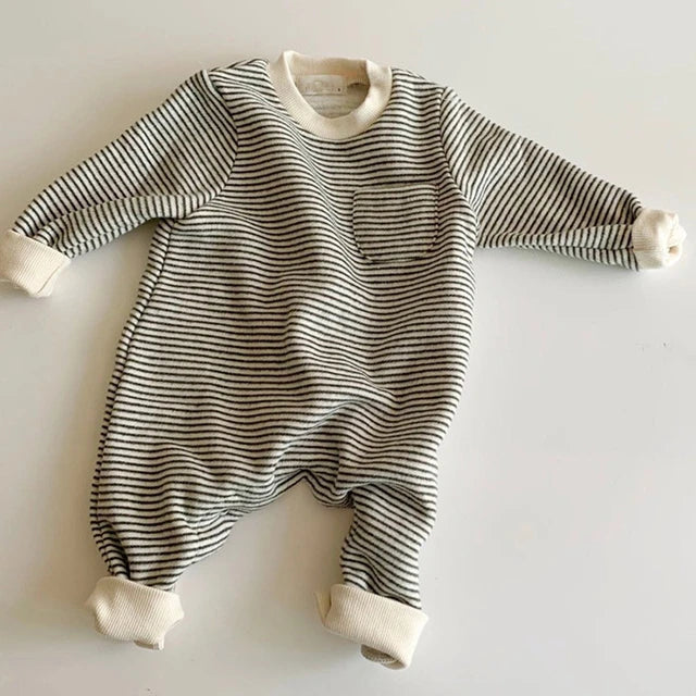 Striped Pocket Onesie