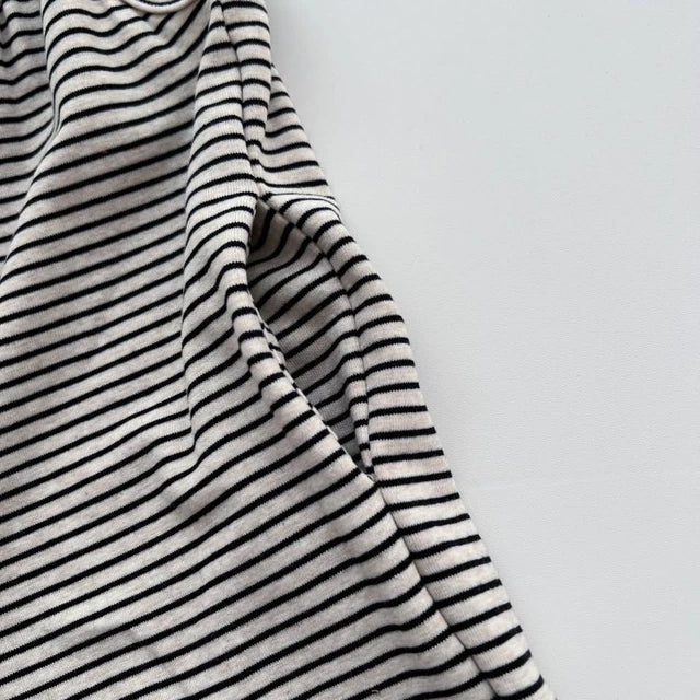 Striped Cotton Overalls