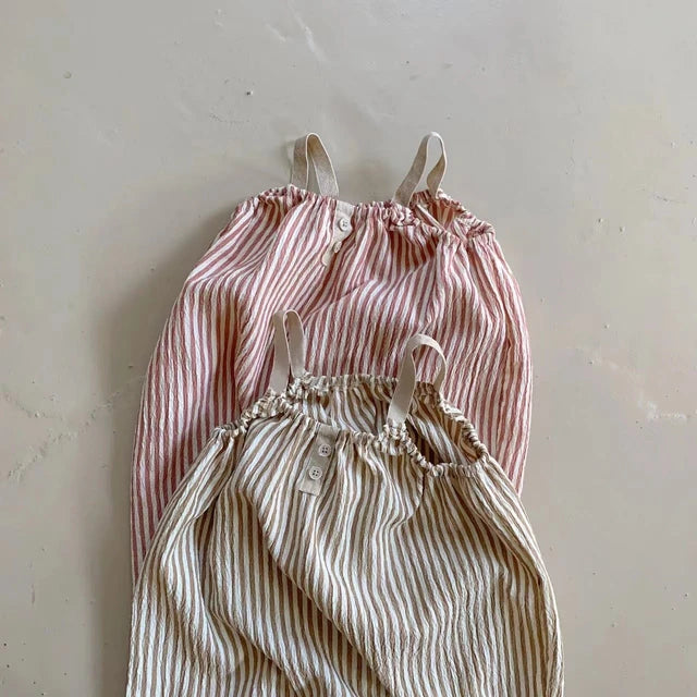 Striped Camisole Romper