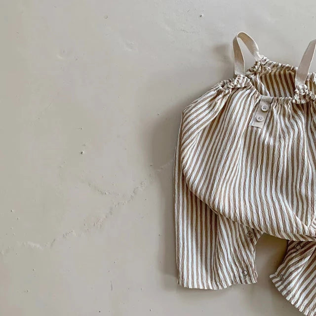 Striped Camisole Romper