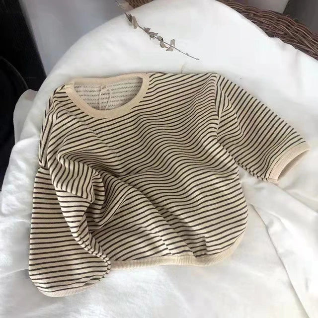 Striped long sleeve tee