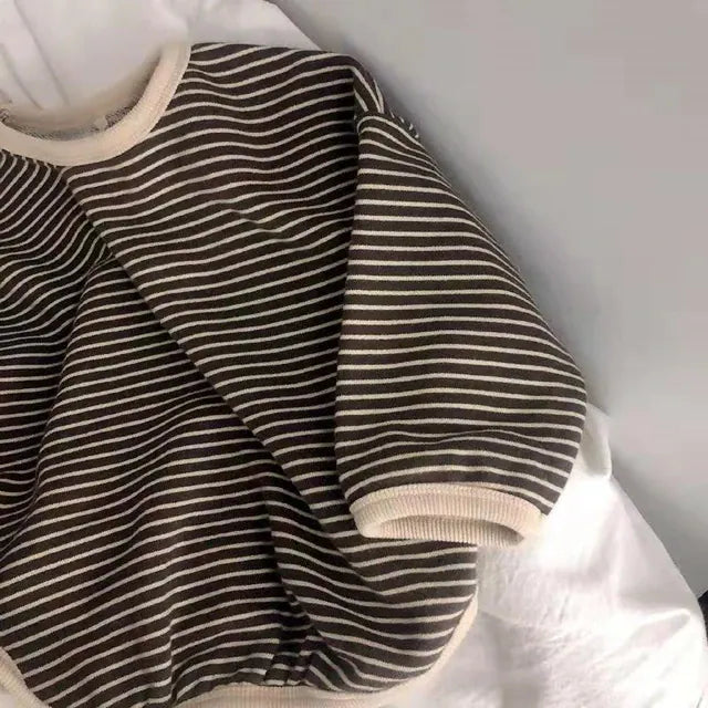 Striped long sleeve tee